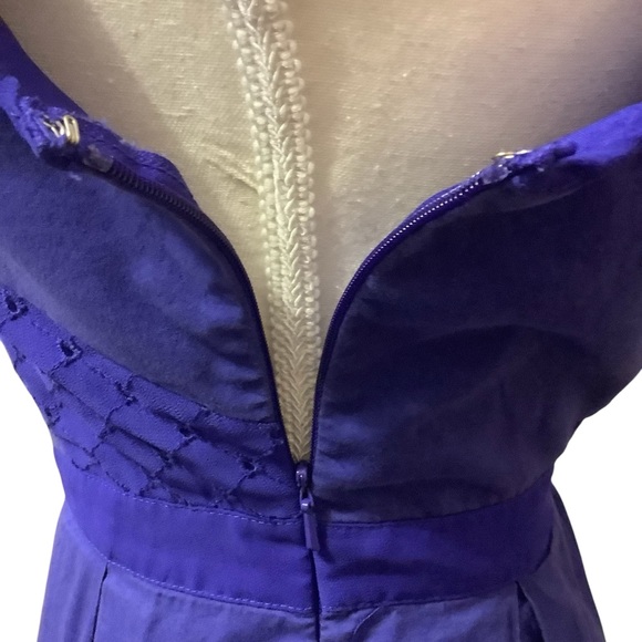 AMERICAN EAGLE OUTFITTERS ROYAL BLUE SLEEVELESS COTTON MIDI DRESS/ Size 8 - Picture 8 of 14